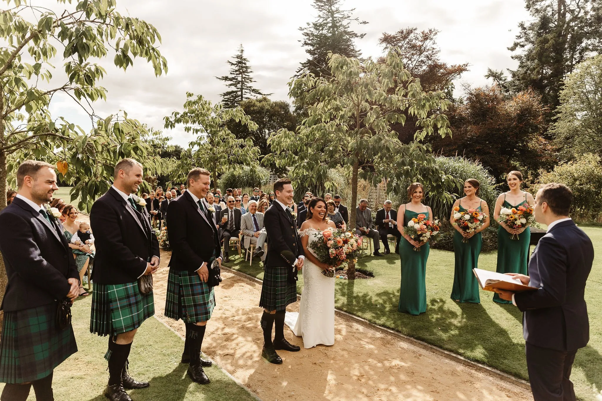 Winter wedding at Fasque Castle